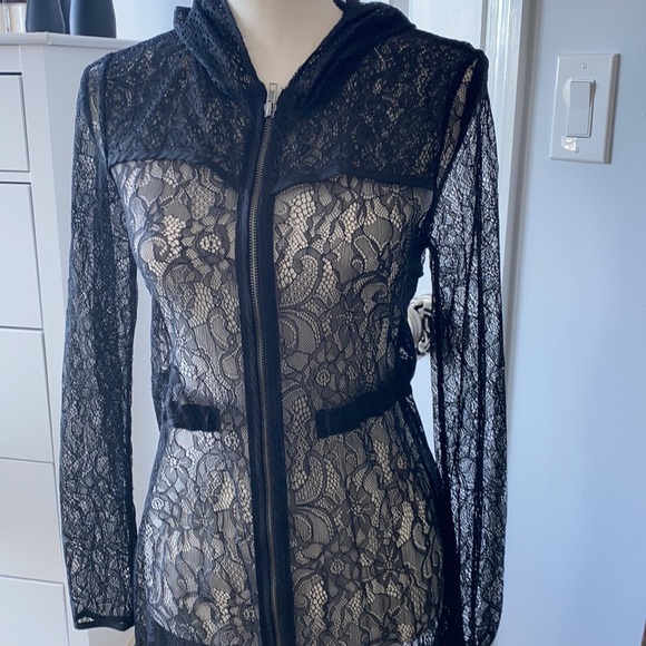 BCBGeneration Tops - BCBG Lace Zip Up